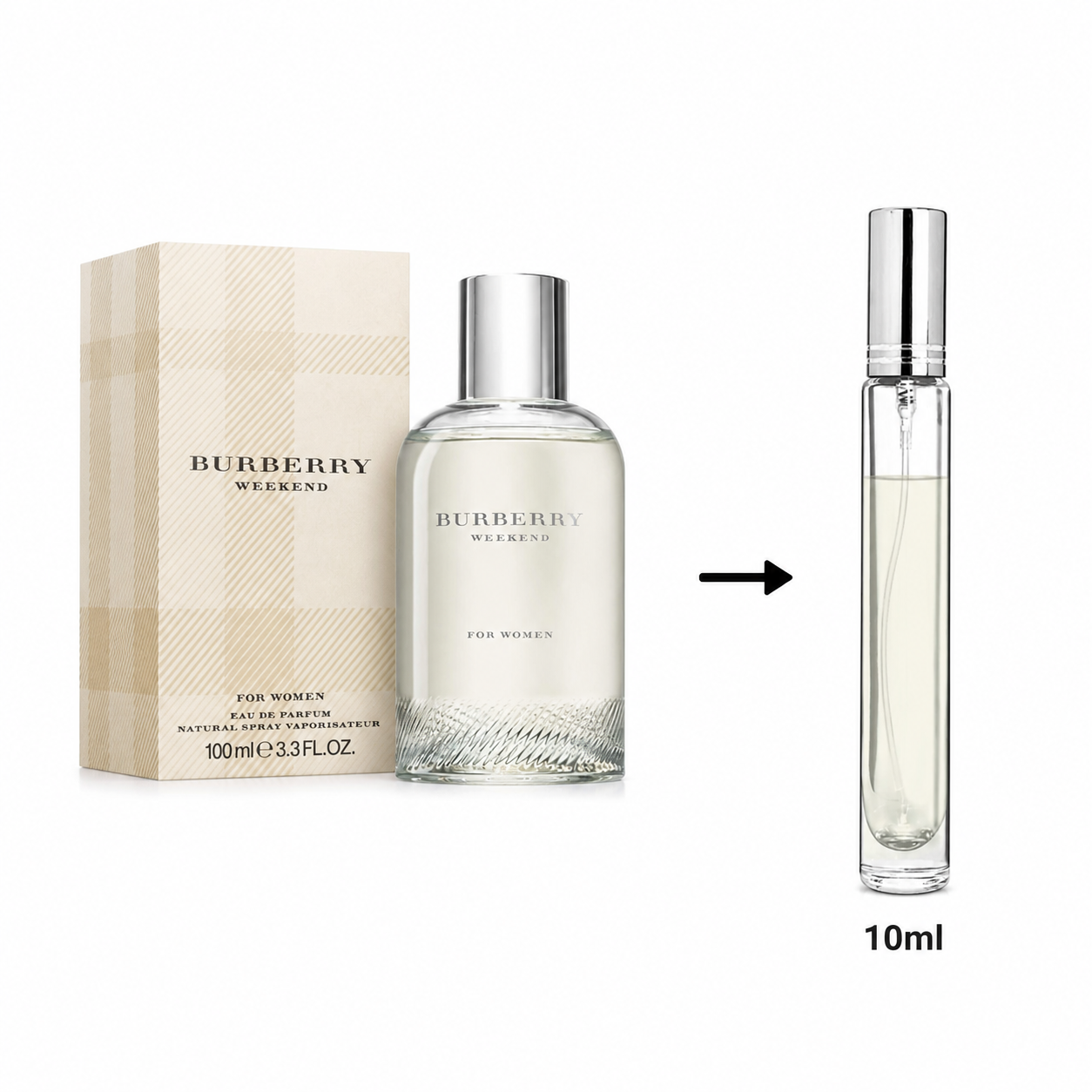 Burberry Weekend Eau De Parfum For Women - 10 ML / 175 Sprays - Decanted From Original Bottle