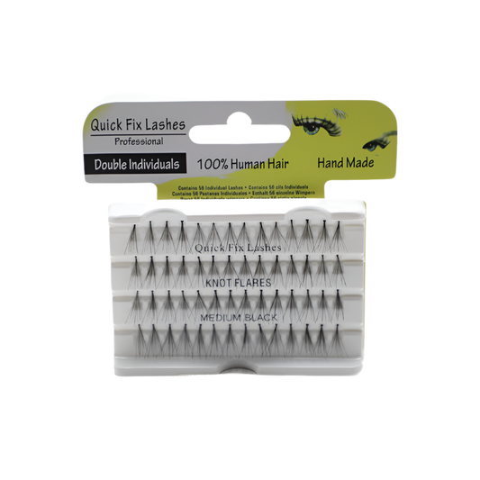 Quick Fix Eye Lashes Individuals Knot Flares - Medium Black
