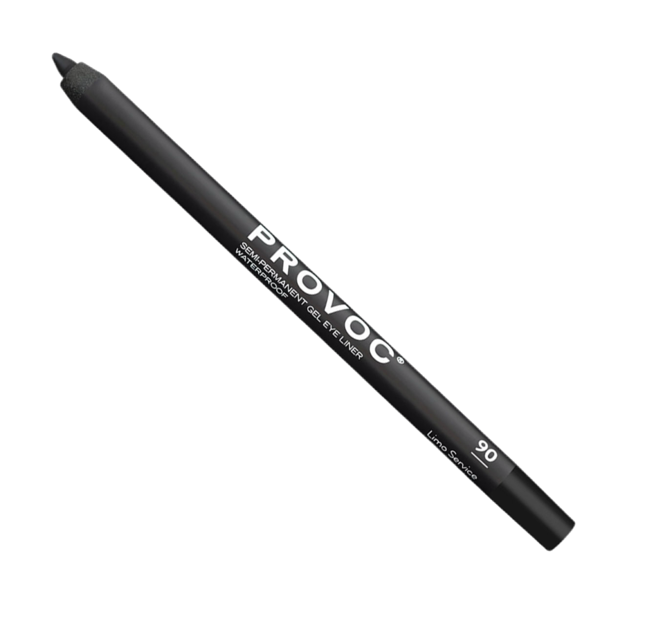 Black eyeliner pen with 'PROVOC' branding on a white background