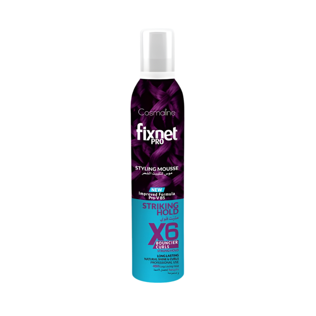 Cosmaline Fixnet Pro Hair Styling Mousse X6 Bouncier Curls 300 ML