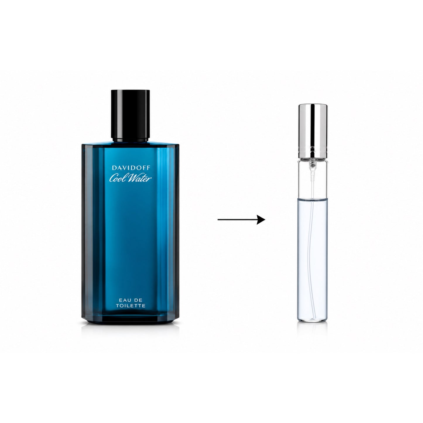 Davidoff Cool Water Eau De Toilette For Men(Decanted From Original Bottle) - 10 ML / 175 Sprays