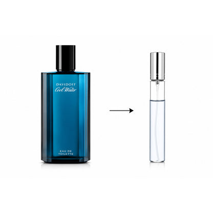 Davidoff Cool Water Eau De Toilette For Men(Decanted From Original Bottle) - 10 ML / 175 Sprays