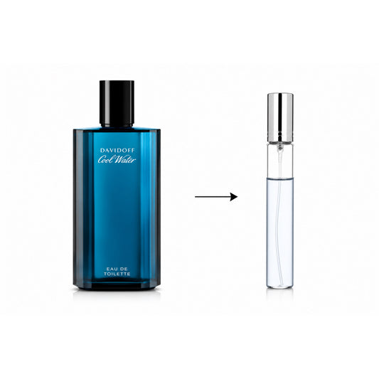 Davidoff Cool Water Eau De Toilette For Men(Decanted From Original Bottle) - 10 ML / 175 Sprays