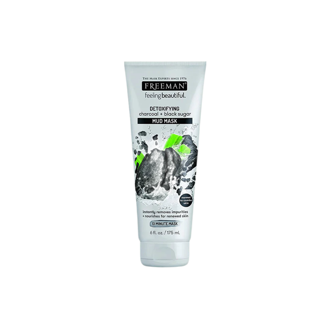 Freeman Detoxifying Charcoal & Black Sugar Face Mud Mask - 175ml