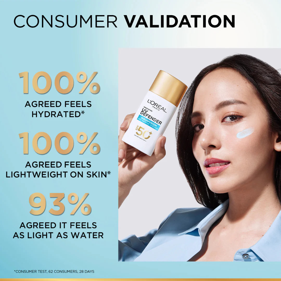 L'Oréal Paris UV Defender Aquafusion Daily Water Gel Sunscreen SPF50+