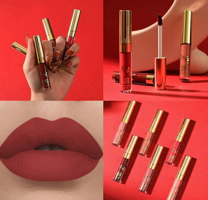 BestLand Matte Liquid Lipstick Set - Non-Stick, Waterproof, Long-Lasting Shades - 6 PCS
