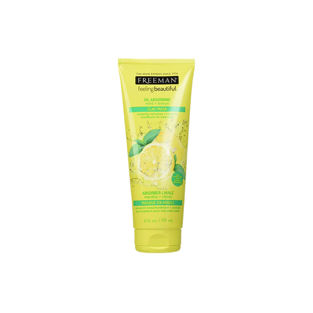 Freeman Oil Absorbing Mint & Lemon Clay Face Mask - 175ml