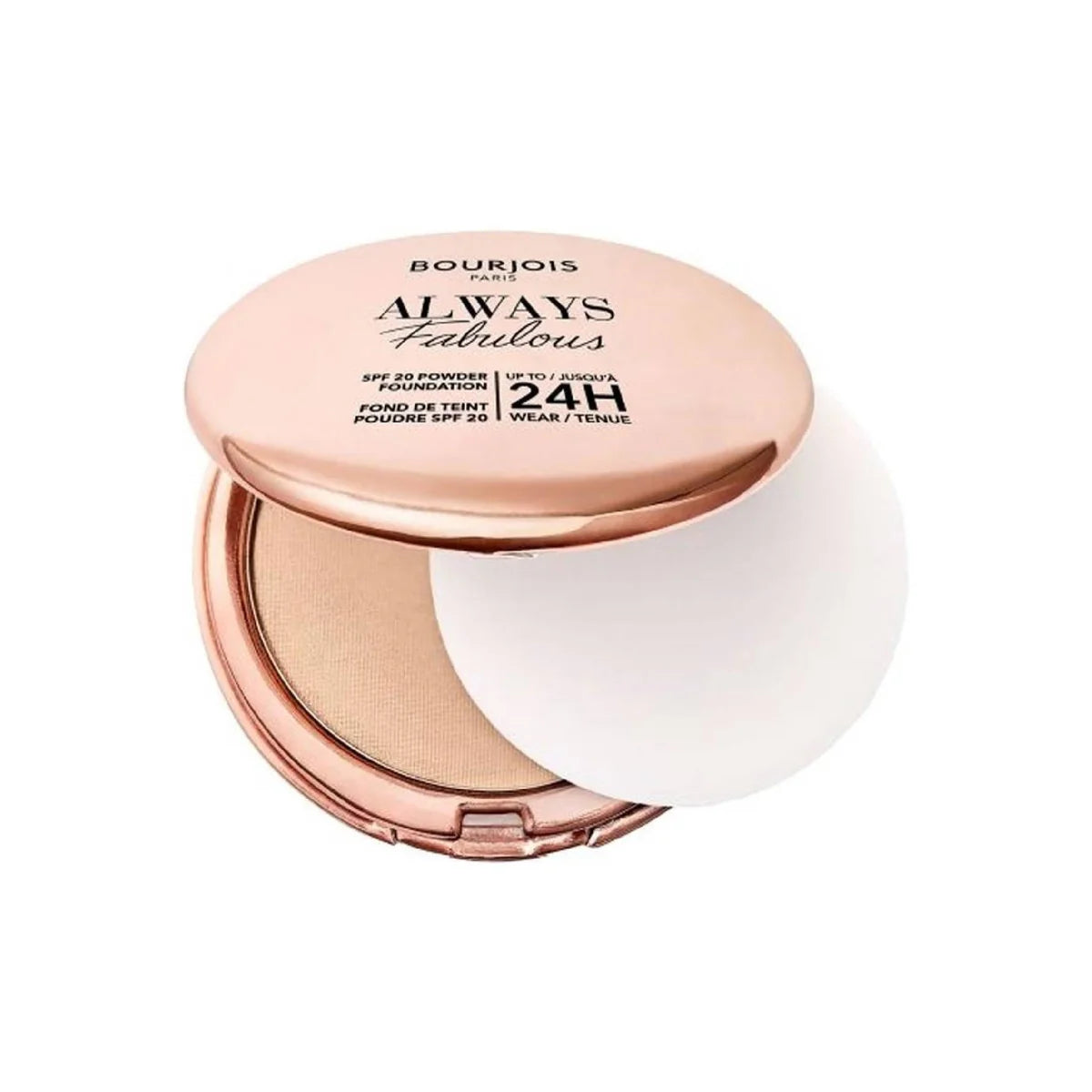 Bourjois Always Fabulous SPF 20 Powder Foundation on a white background