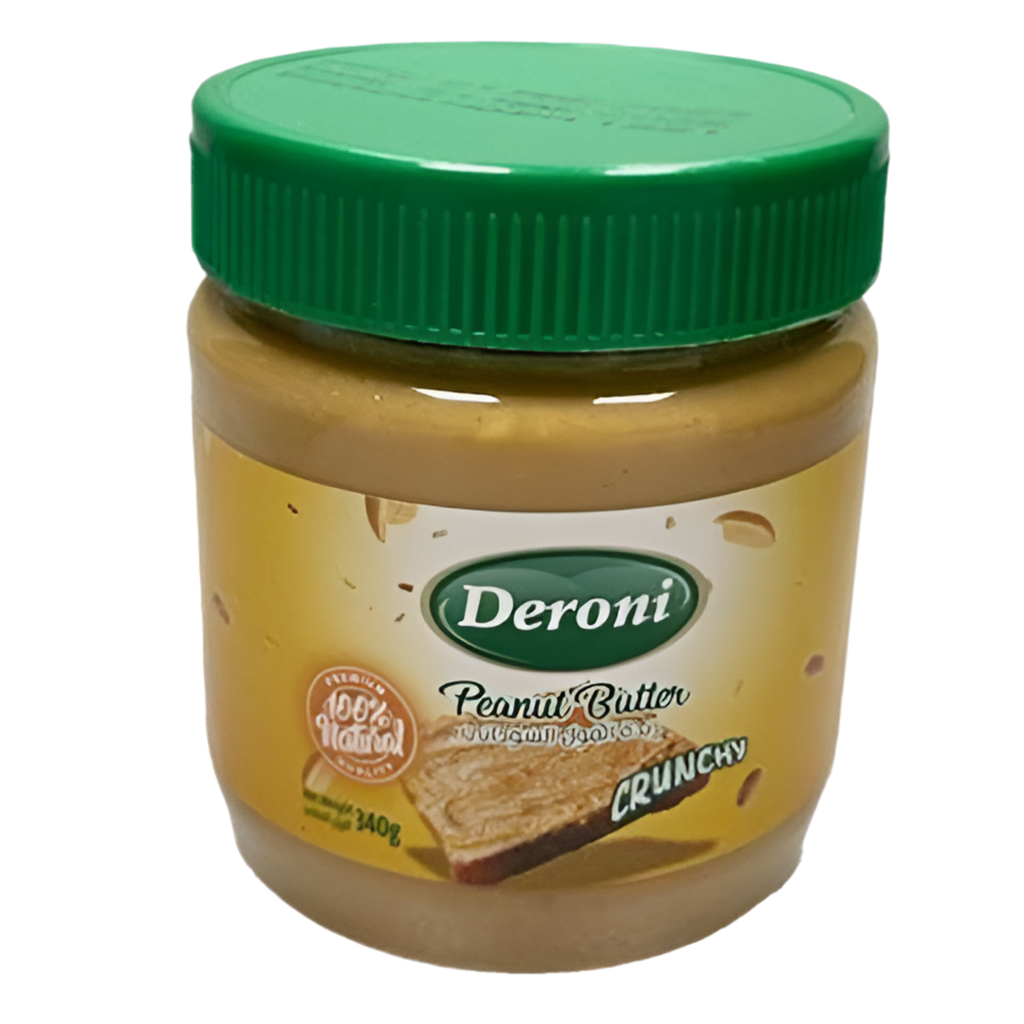 Deroni Peanut Butter Crunchy - 340GR – MENKELCHI