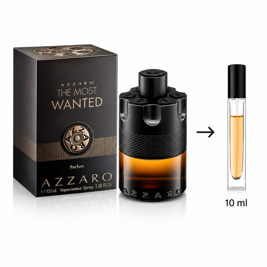 Azzaro The Most Wanted Parfum For Men - 10 ML / 175 Sprays - Decanted From Original Bottle