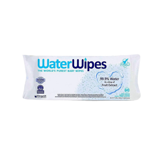 Baby Water Wipes - Unscented 99.9% Water Based Wipes - 1 Pack- 60 wipes