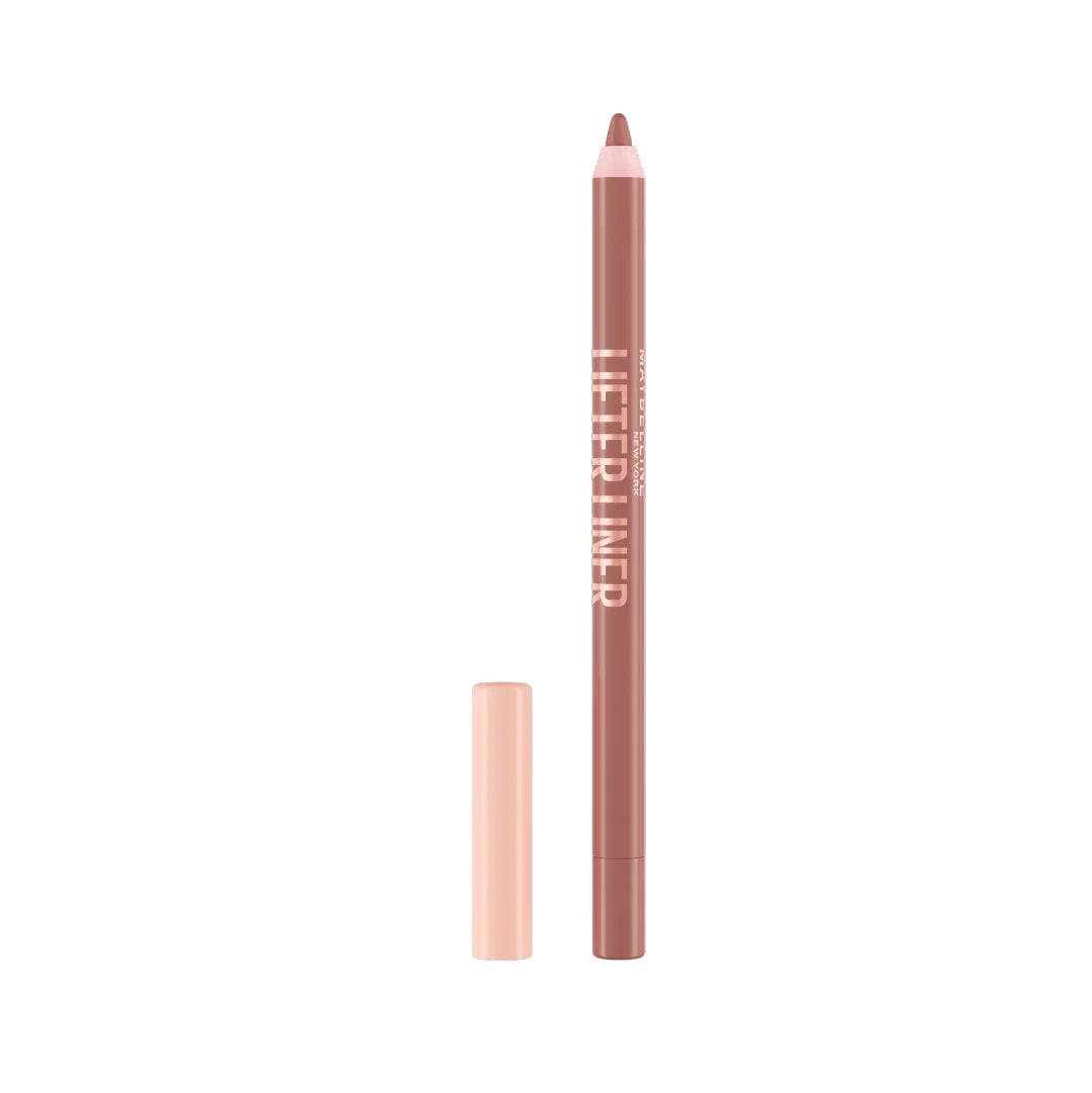 Maybelline Lifter Liner Lip Liner With Hyaluronic Acid pencil with cap on a white background