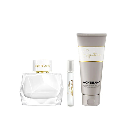 Montblanc Signature Eau De Parfum Gift Set For Women - 90 ML + 7.5 ML + Body Lotion 100 ML