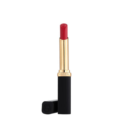 L'Oreal Paris lipstick with red shade on a white background