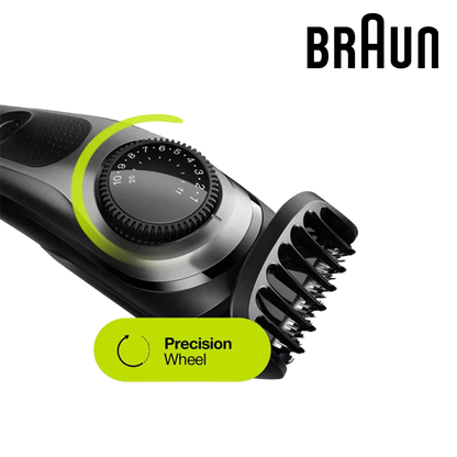 Braun BT7240 Beard Trimmer With Precision Dial & Gillette Fusion 5 - Black