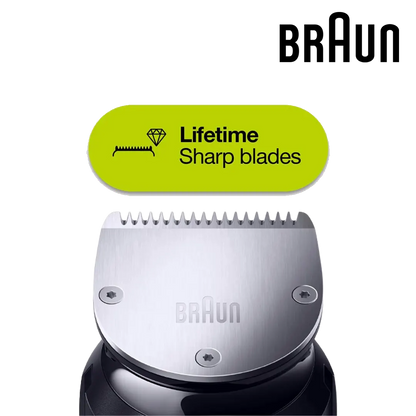 Braun BT7240 Beard Trimmer With Precision Dial & Gillette Fusion 5 - Black