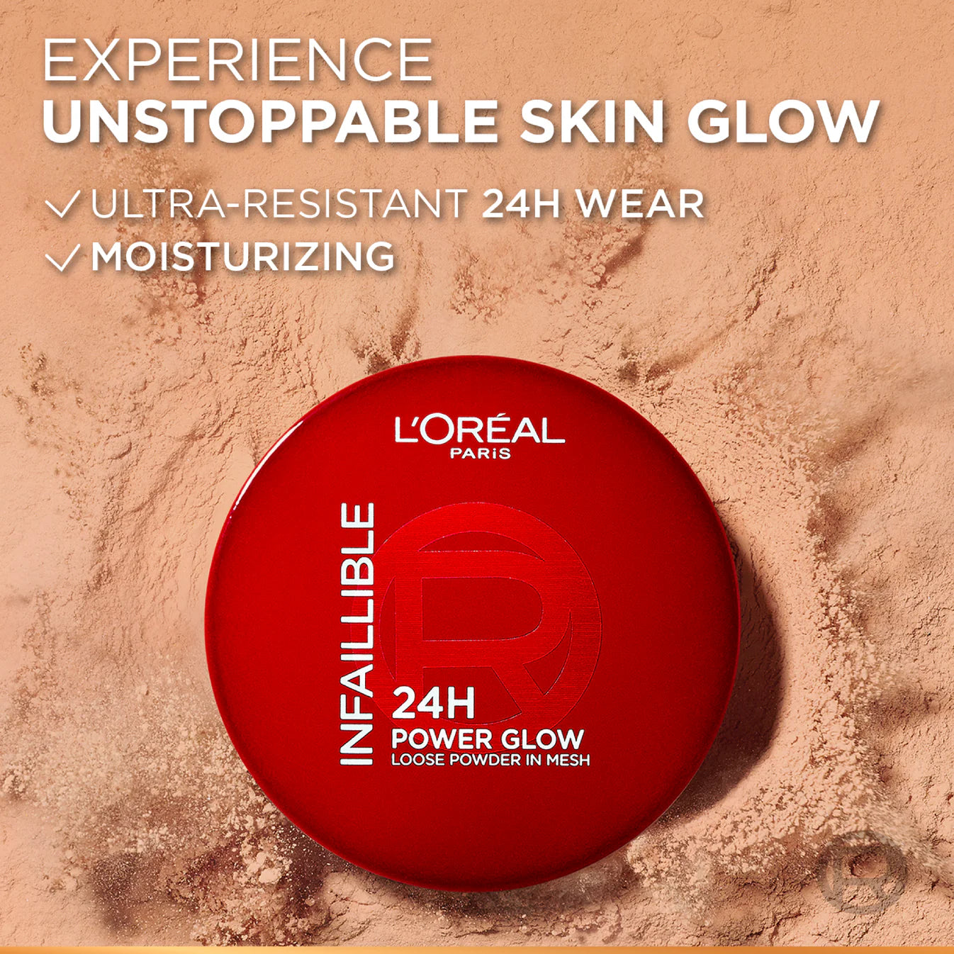 L'oréal Infaillible 24H Power Glow Brightening Loose Powder In Mesh - 2 Shades