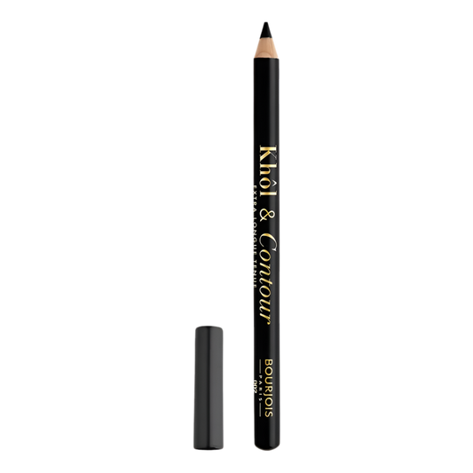 Black eyeliner pencil with Bourjois branding on a white background