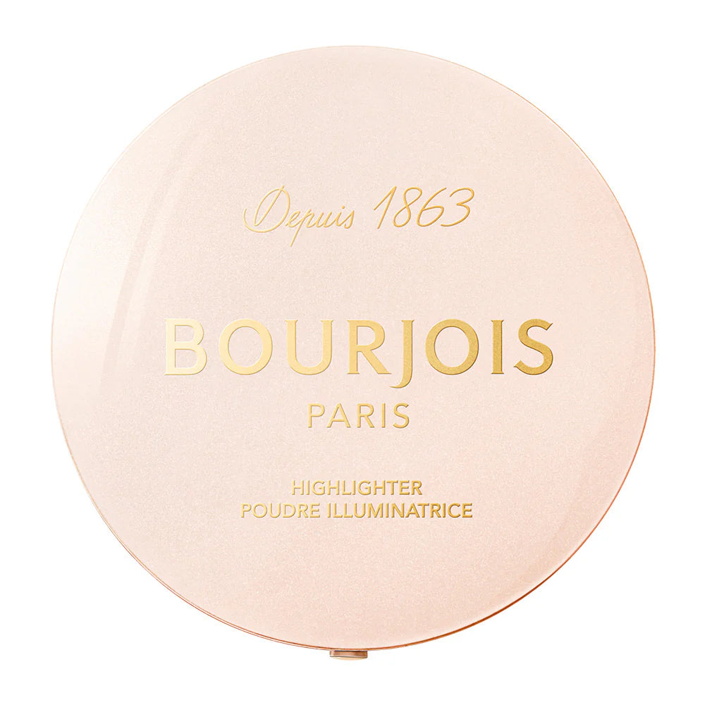 Bourjois Paris highlighter compact on a white background