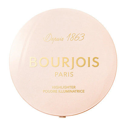 Bourjois Paris highlighter compact on a white background