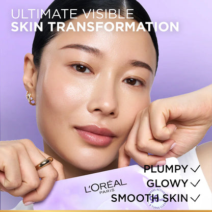 L'oréal Revitalift Glass Skin Hydrogel Glow Mask, Transform Your Skin For A Dewy, Plumped & Glass Skin In Only 90 Minutes