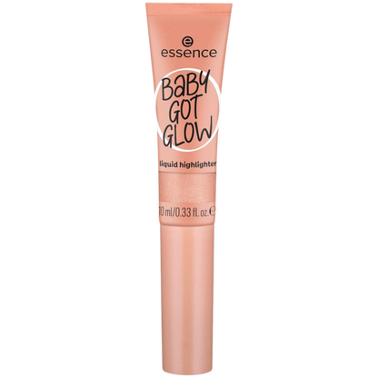 Essence Baby Got Glow liquid highlighter on a white background