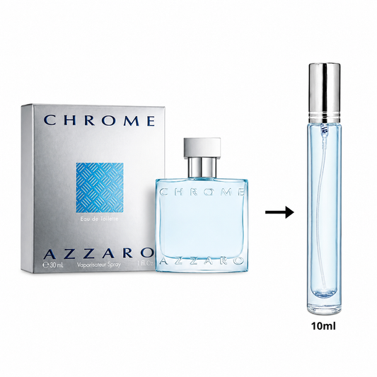 Azzaro Chrome Eau De Toilette For Men(Decanted From Original Bottle) - 10 ML / 175 Sprays