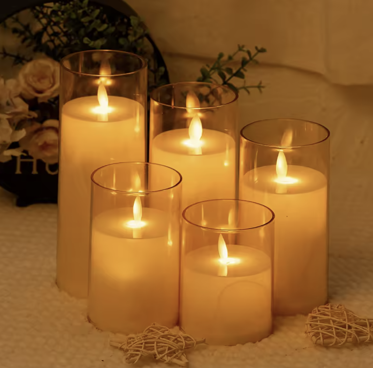 Candles Led Lights - Flameless - Set Of 3 candles