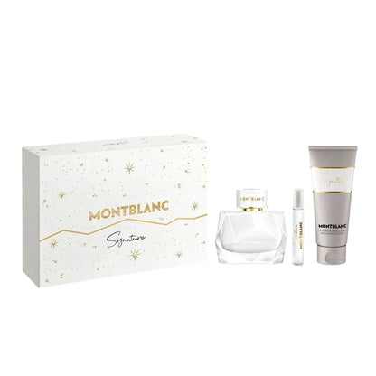 Montblanc Signature Eau De Parfum Gift Set For Women - 90 ML + 7.5 ML + Body Lotion 100 ML