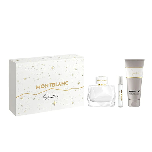 Montblanc Signature Eau De Parfum Gift Set For Women - 90 ML + 7.5 ML + Body Lotion 100 ML