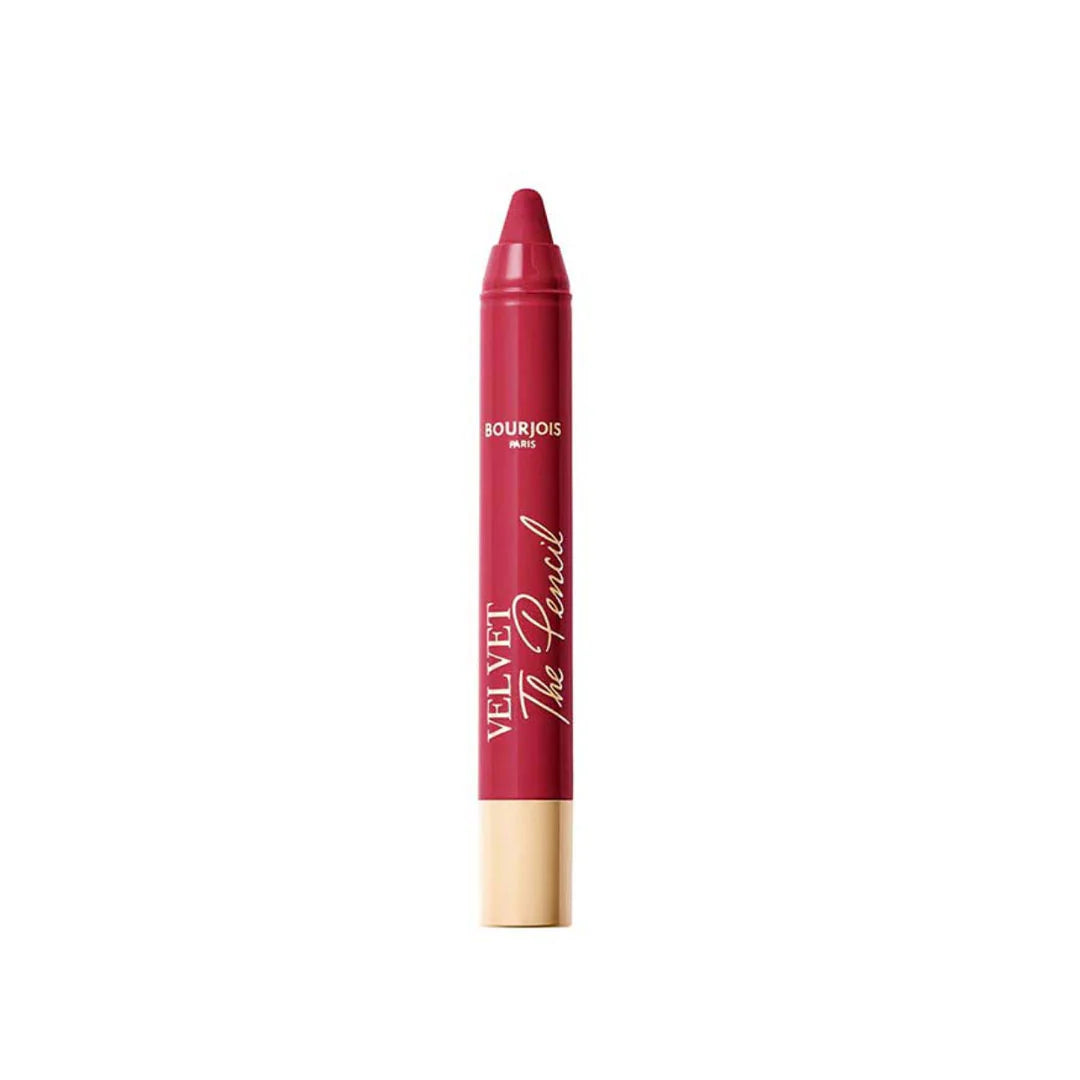 Bourjois lipstick pencil on a white background