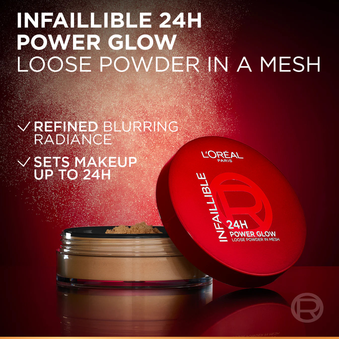 L'oréal Infaillible 24H Power Glow Brightening Loose Powder In Mesh - 2 Shades