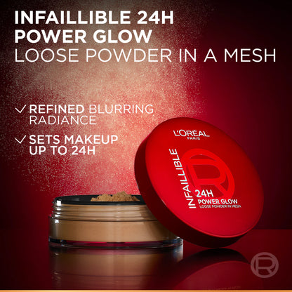 L'oréal Infaillible 24H Power Glow Brightening Loose Powder In Mesh - 2 Shades