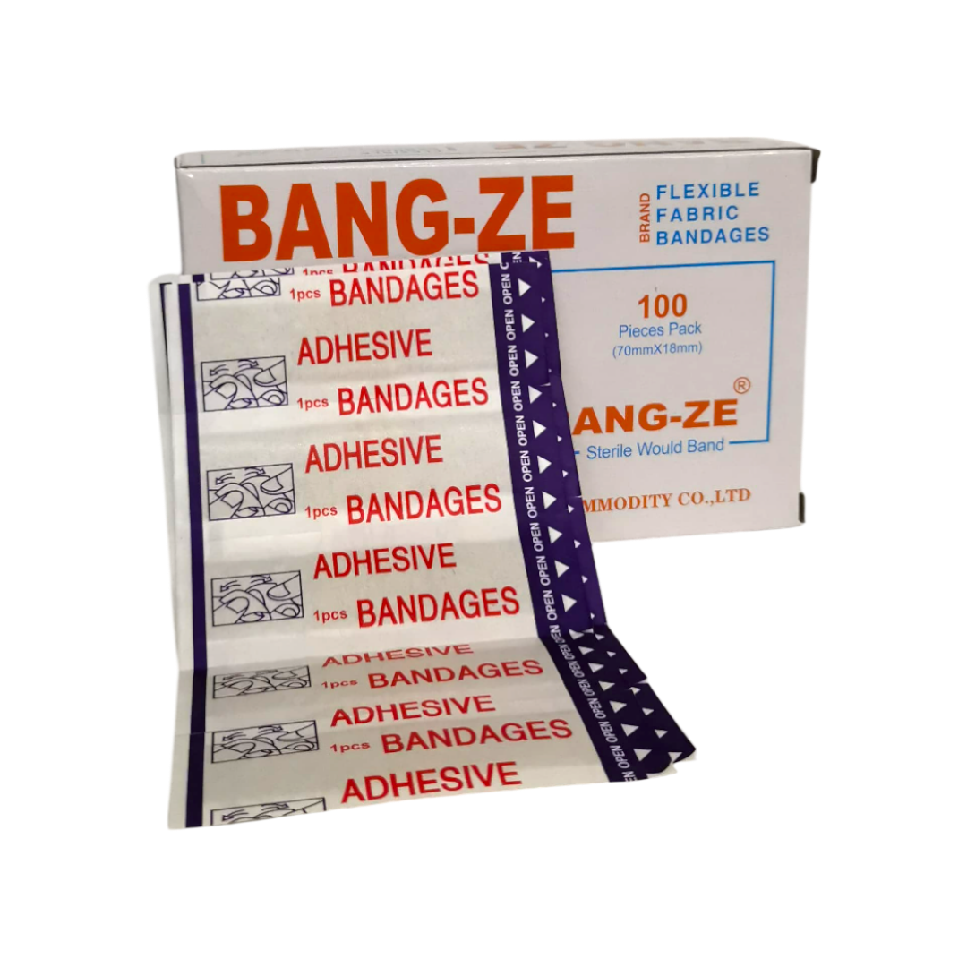 Bang-ze Flexible Fabric Bandages - 100 Pcs