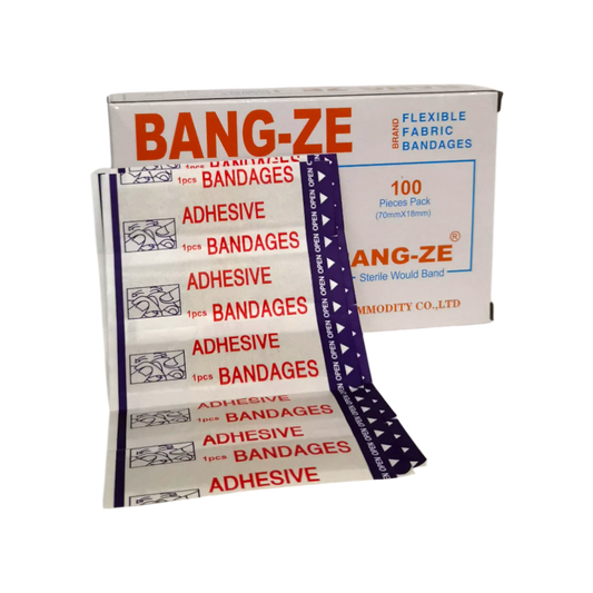 Bang-ze Flexible Fabric Bandages - 100 Pcs