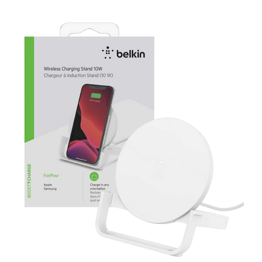 Belkin 10W Wireless Charging Stand With PSU & Micro USB Cable