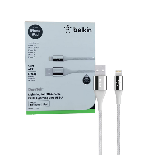 Belkin Lightning To USB-A Cable Silver