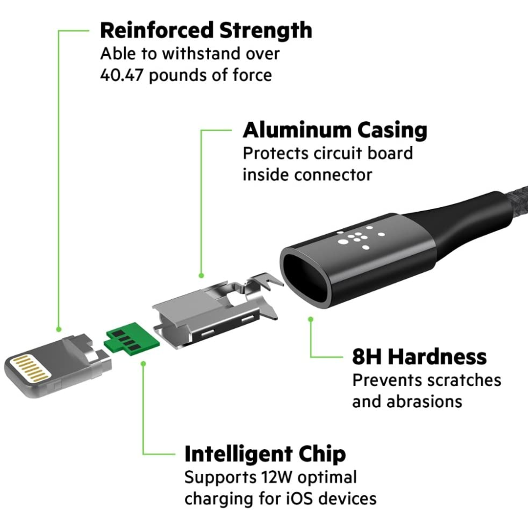 Belkin Lightning To USB-A Cable Silver