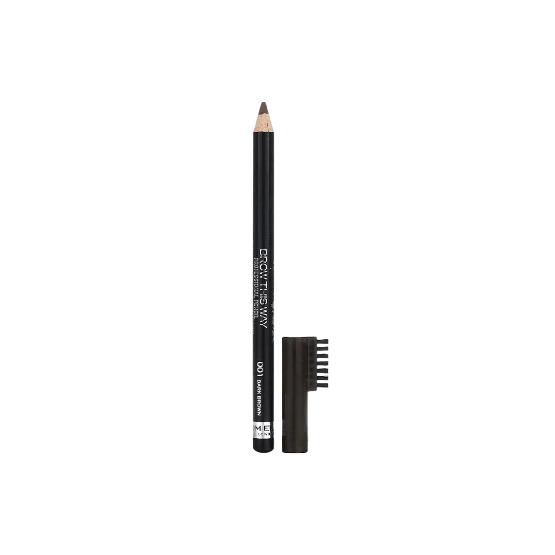 Eyebrow pencil with brush on a white background
