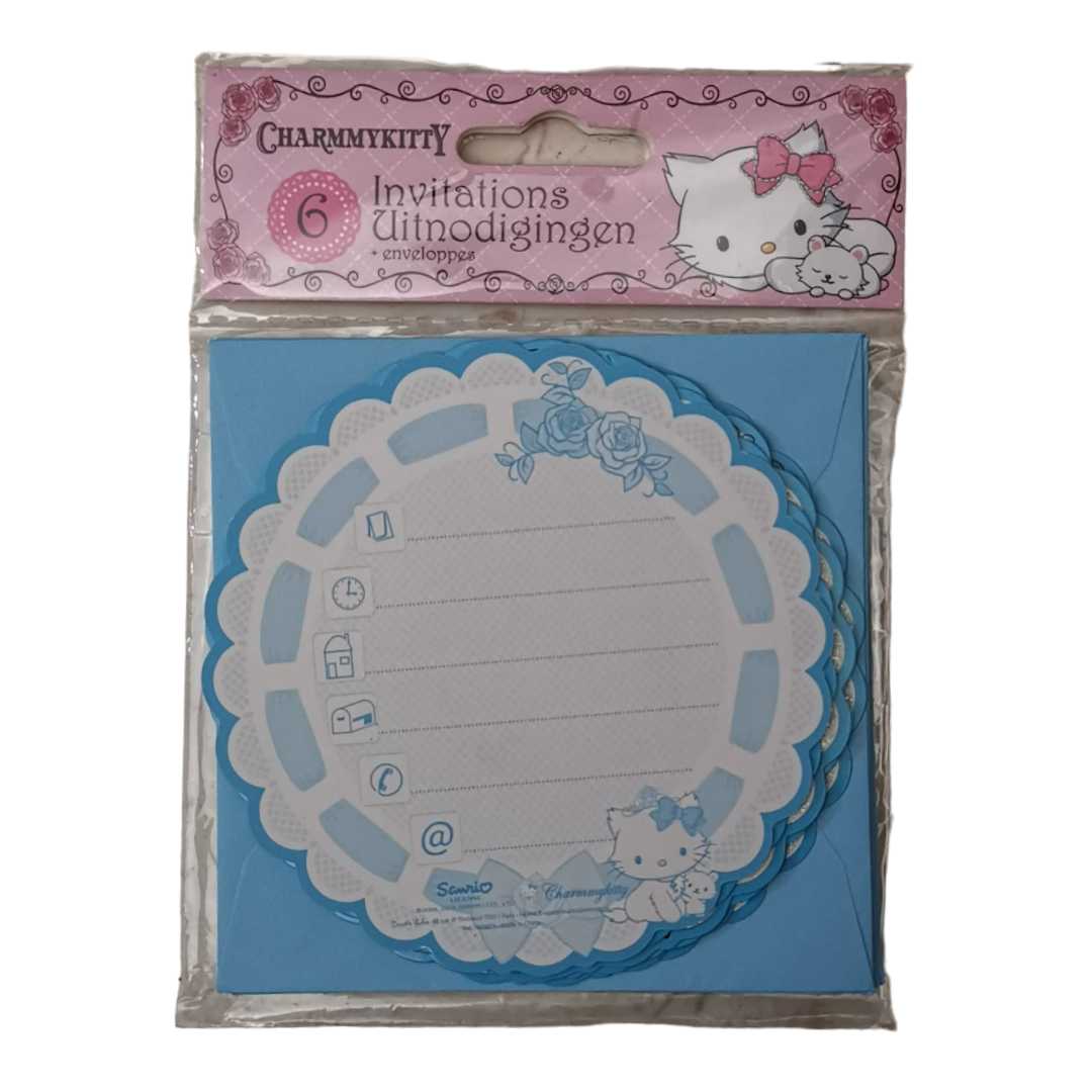 CharmKitty Invitation Cards With Envelopes - 5 Pcs