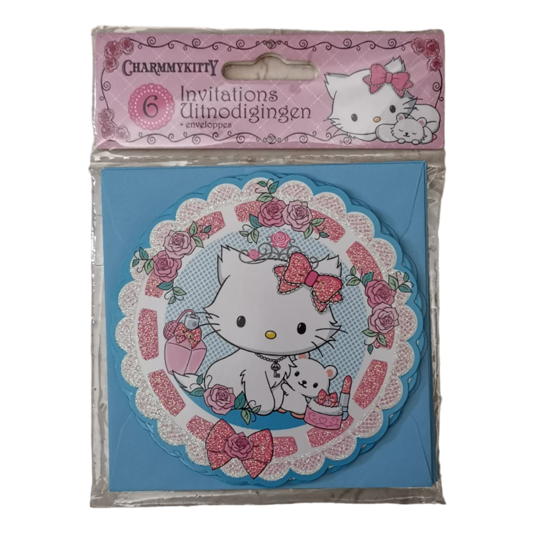 CharmKitty Invitation Cards With Envelopes - 5 Pcs