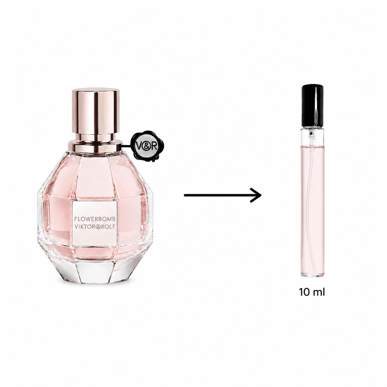 Viktor & Rolf Flowerbomb Eau De Parfum For Women - 10 ML / 175 Sprays - Decanted From Original Bottle