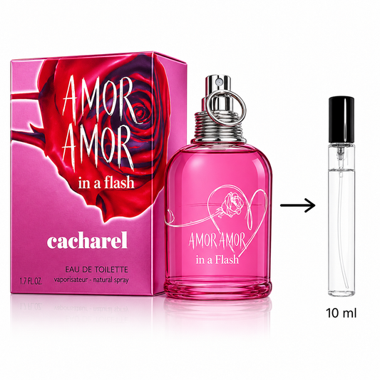 Cacharel Amor Amor In A Flash Eau De Toilette For Women - 10 ML / 175 Sprays - Decanted From Original Bottle