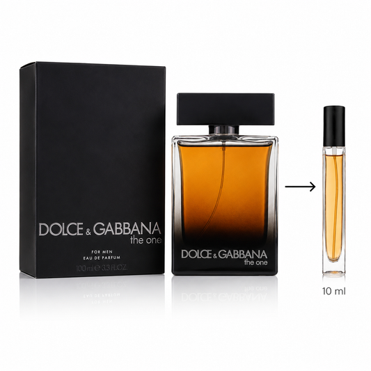 Dolce & Gabbana The One Eau De Parfum For Men - 10 ML / 175 Sprays - Decanted From Original Bottle