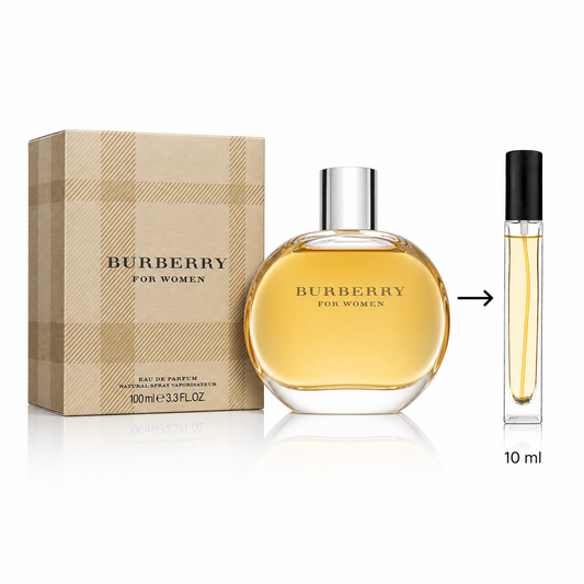 Burberry For Women Eau De Parfum Pour Femme - 10 ML / 175 Sprays - Decanted From Original Bottle