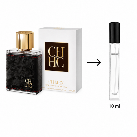 Carolina Herrera CH Men Eau De Toilette For Men - 10 ML / 175 Sprays - Decanted From Original Bottle