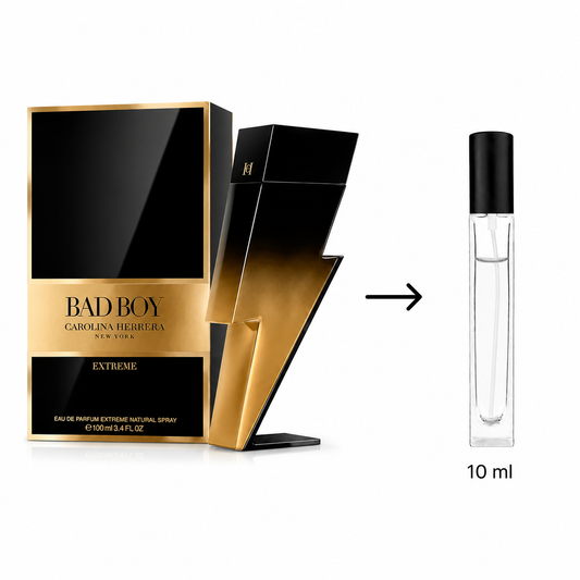 Carolina Herrera Bad Boy Extreme Eau De Parfum For Men - 10 ML / 175 Sprays - Decanted From Original Bottle