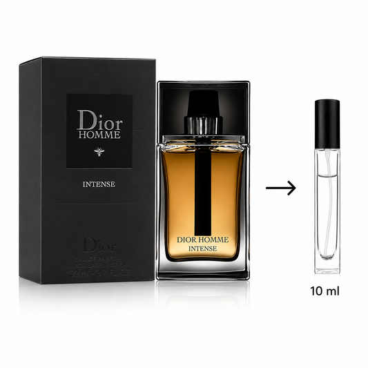 Dior Homme Intense Eau De Parfum For Men - 10 ML / 175 Sprays - Decanted From Original Bottle