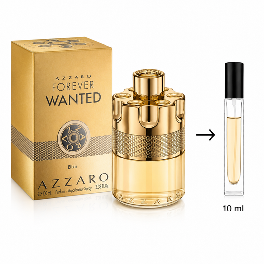 Azzaro Forever Wanted Elixir Parfum For Men - 10 ML / 175 Sprays - Decanted From Original Bottle