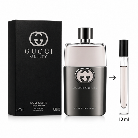 Gucci Guilty Eau De Toilette For Men - 10 ML / 175 Sprays - Decanted From Original Bottle